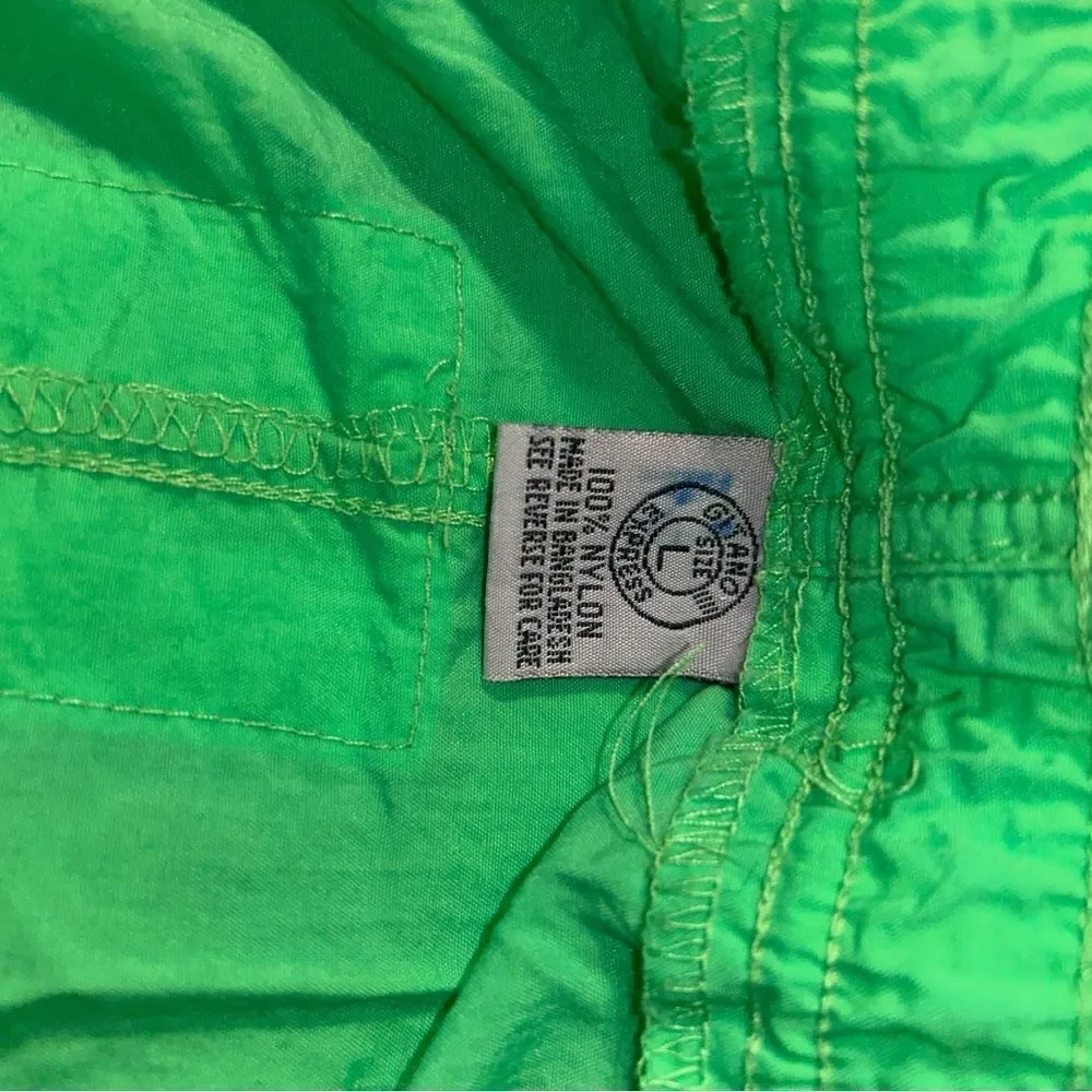 Vintage Gitano neon green shorts size large